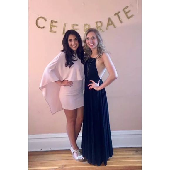 Lulu’s SEXY Backless Cape Wing Bodycon Mini Dress - Picture 10 of 15